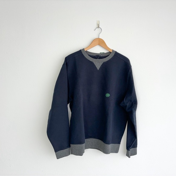 NWT Men’s LL Bean Athletic Crewneck Sweatshirt SZ Large Navy blue - Picture 2 of 14